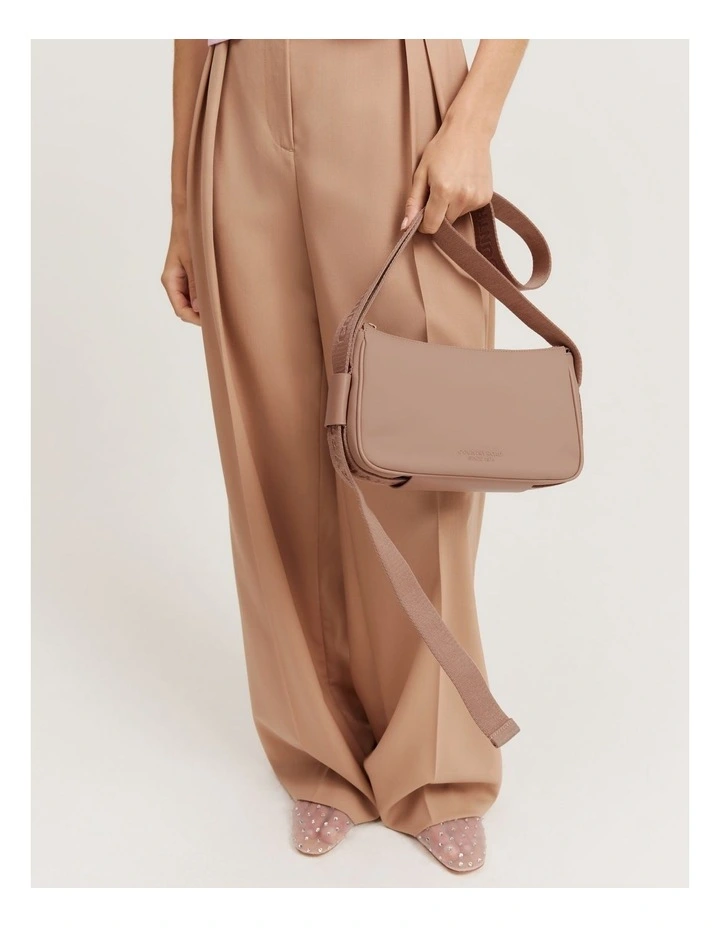 Coated Crossbody in Nougat