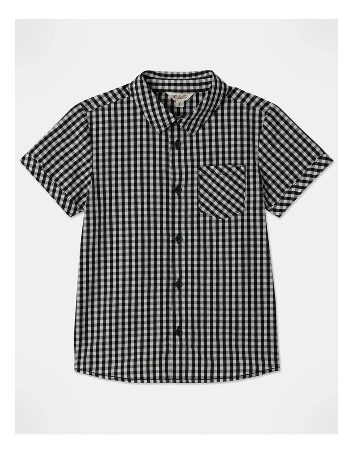Poplin Shirt in Navy