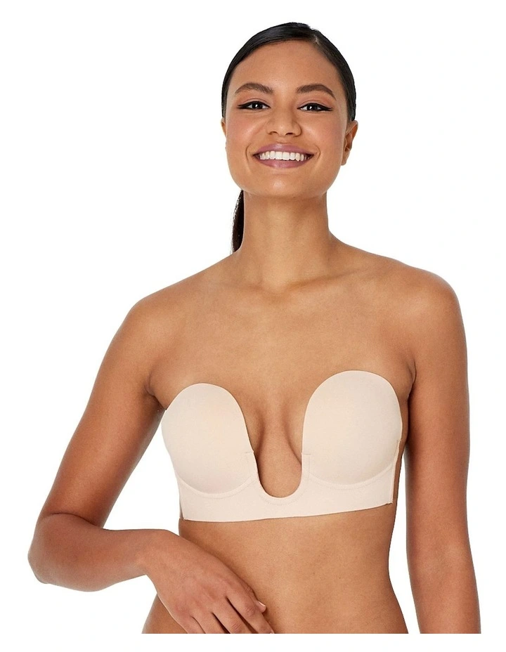 Deep Plunge Bra in Nude