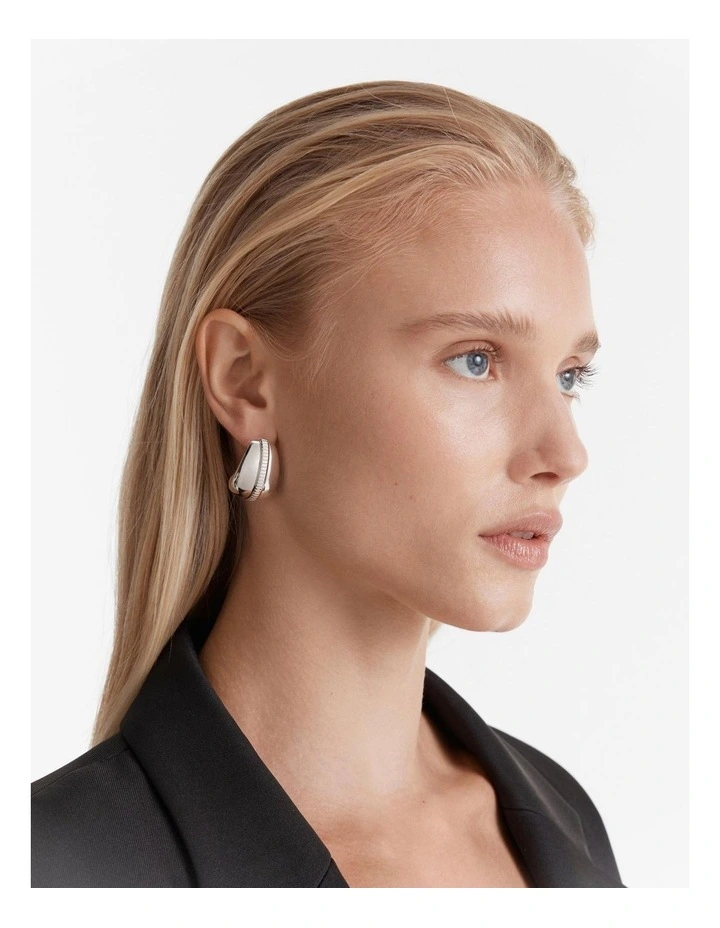 Exclaim Stud Earrings in Silver