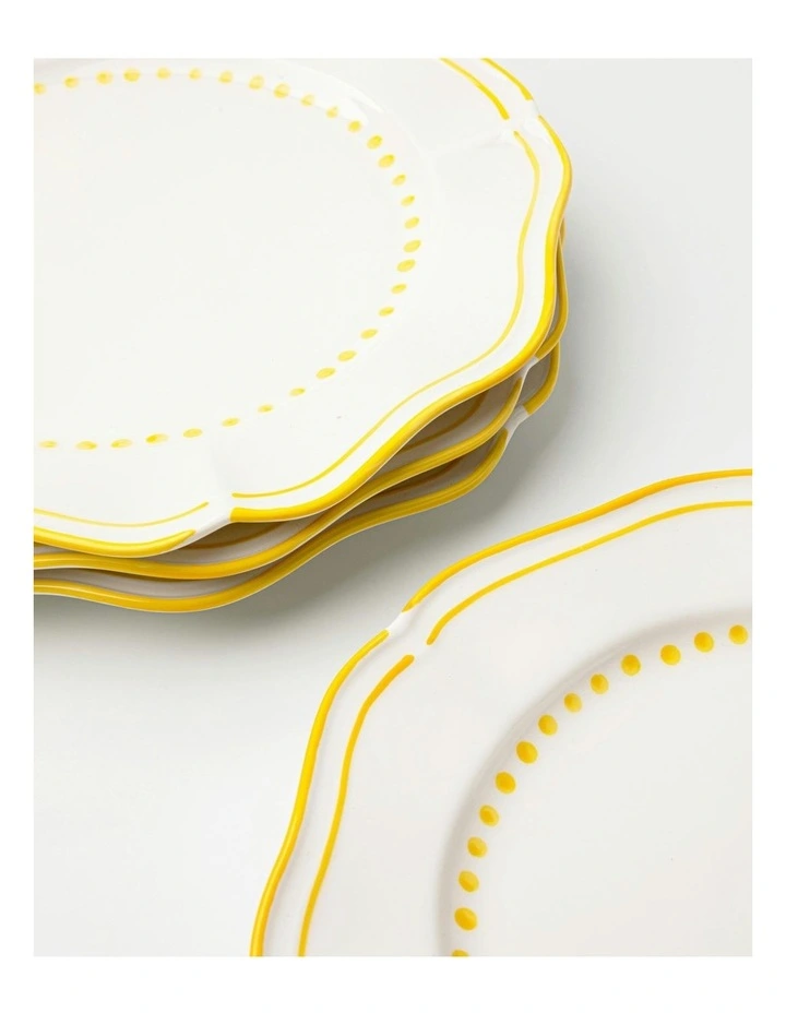 Capri Dinner Plate in Yellow