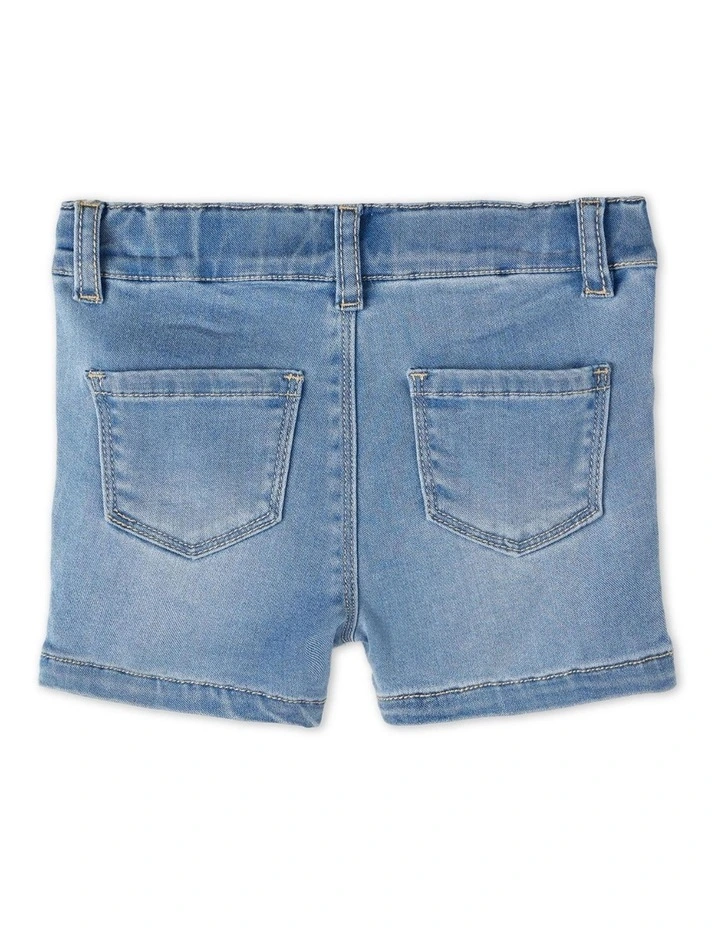 Salli Slim Shorts in Light Blue Denim