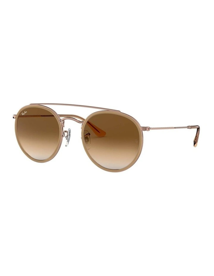 Round Double Bridge Brown RB3647N Sunglasses