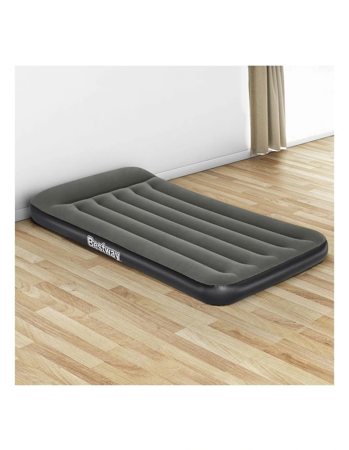 Inflatable Air Mattress Single Size Camping Bed 30cm in Black