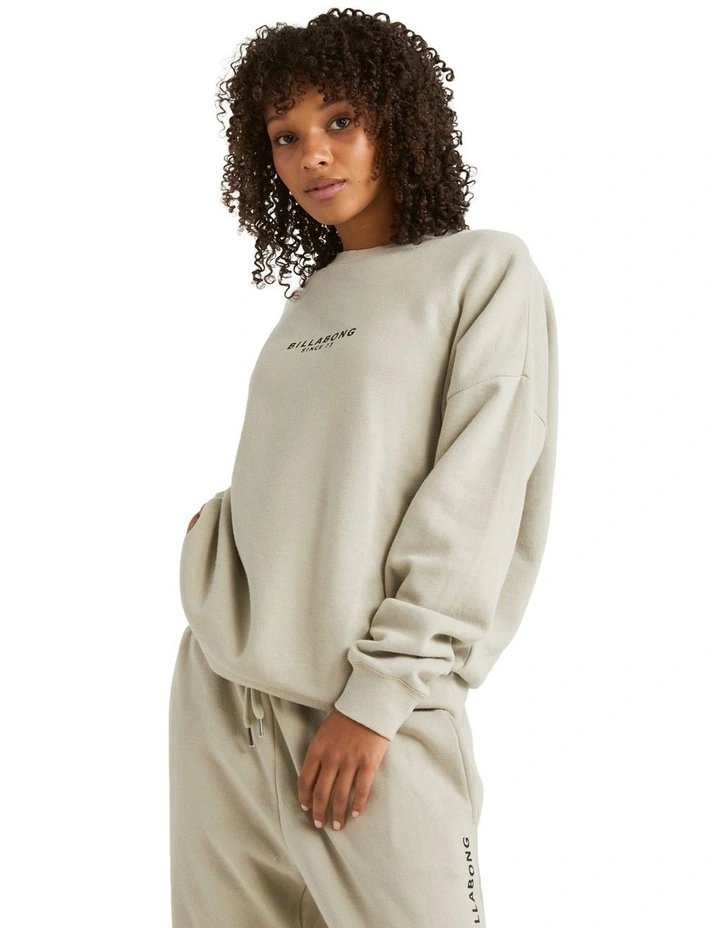 Society Crew Top in Stone