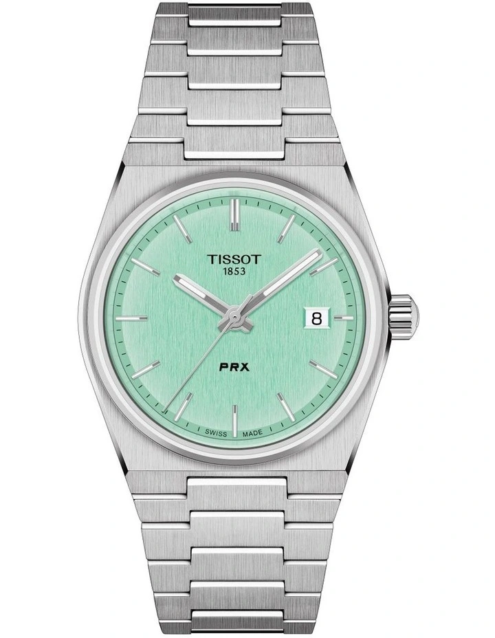 PRX 35mm T1372101109100 Watch in Light Green