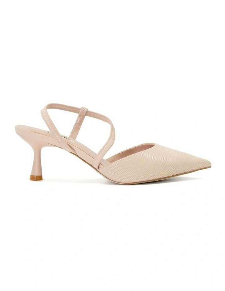 Citrus Slingback Pump Heels in Natural