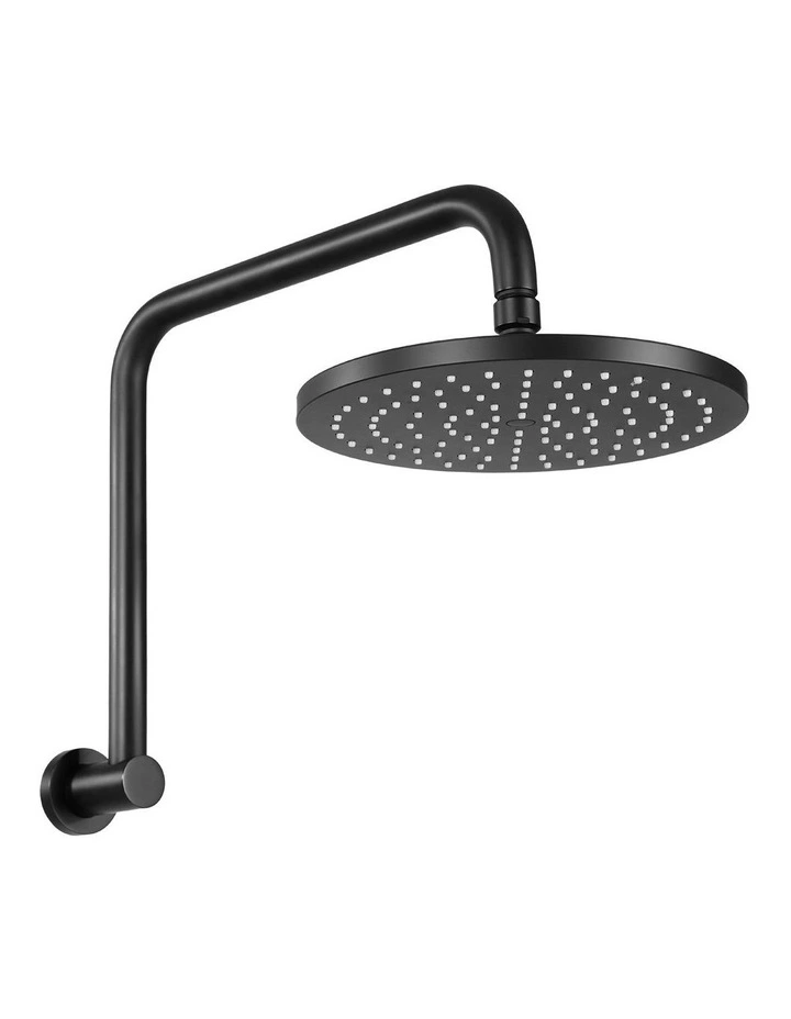 9 High-pressure Swivel Rain Shower Head Overhead in Black