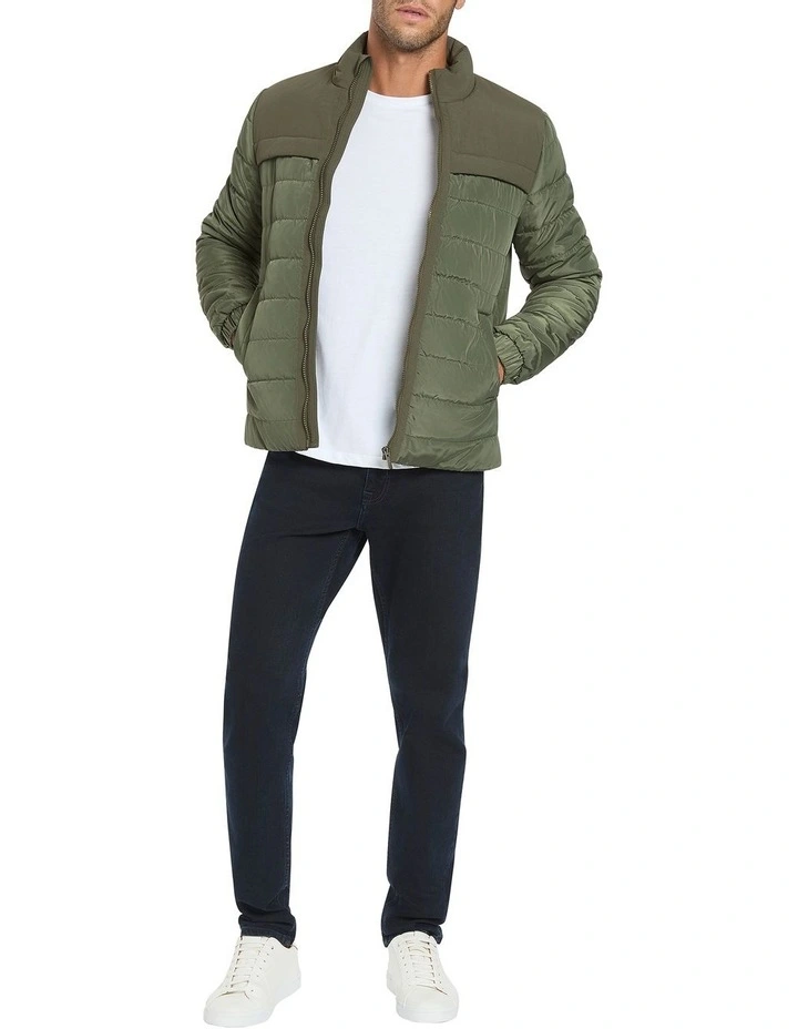 Erwin Puffer Jacket in Khaki