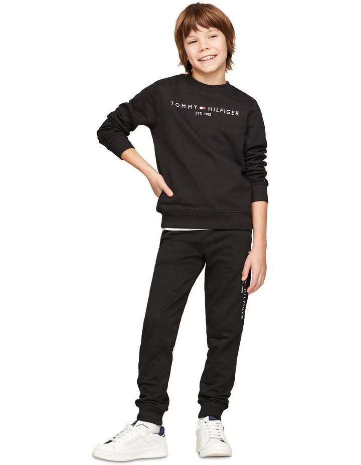 Unisex Essential Sweatshirt (8-16) in Black
