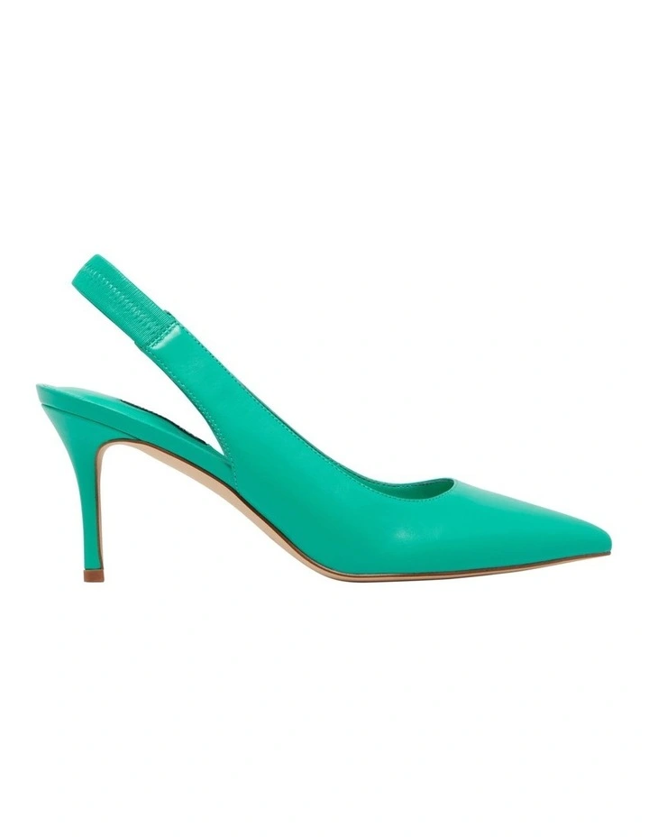 Malay Slingback Pump in Green