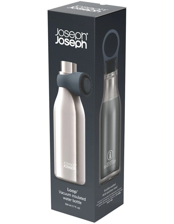 Loop Water Bottle 500ml in Brushed/Anthracite