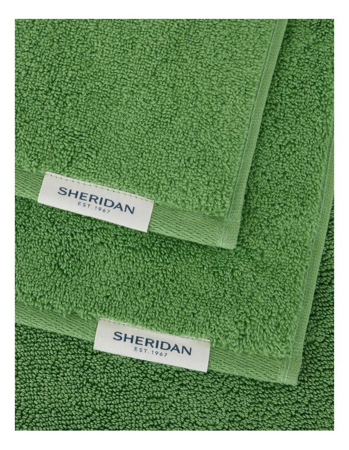 Aven Towel Collection in Snow Pea