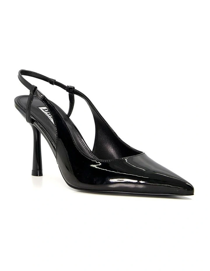 Cabanna Slingback Pump Heels in Black