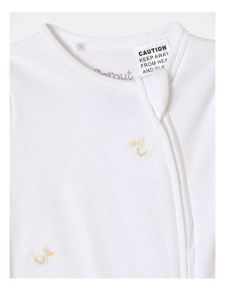 Newborn Supersoft Coverall in White
