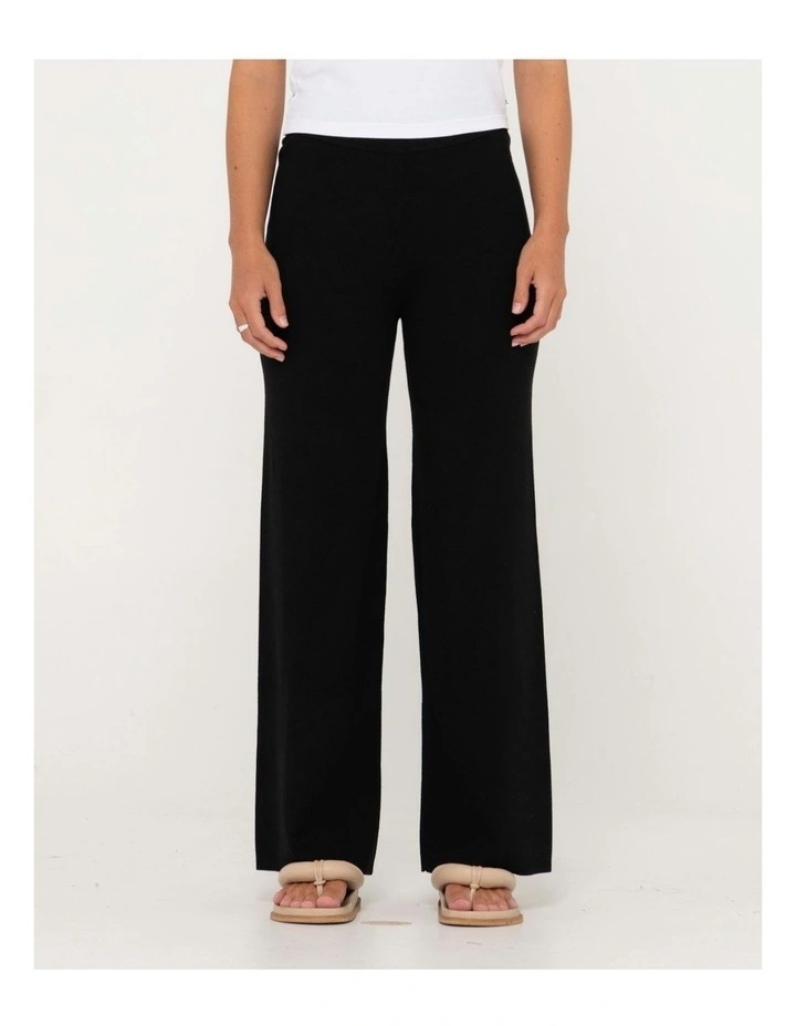 Amelia Wide Leg Pant in Black