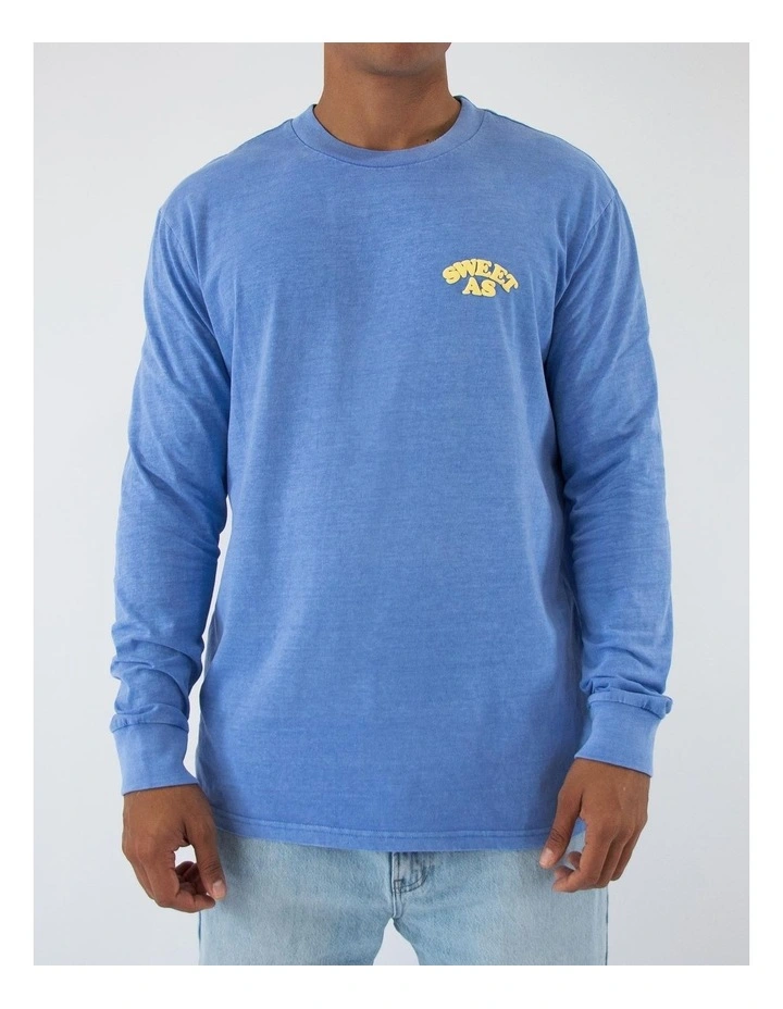 Sweet As Long Sleeve Tee In Blue