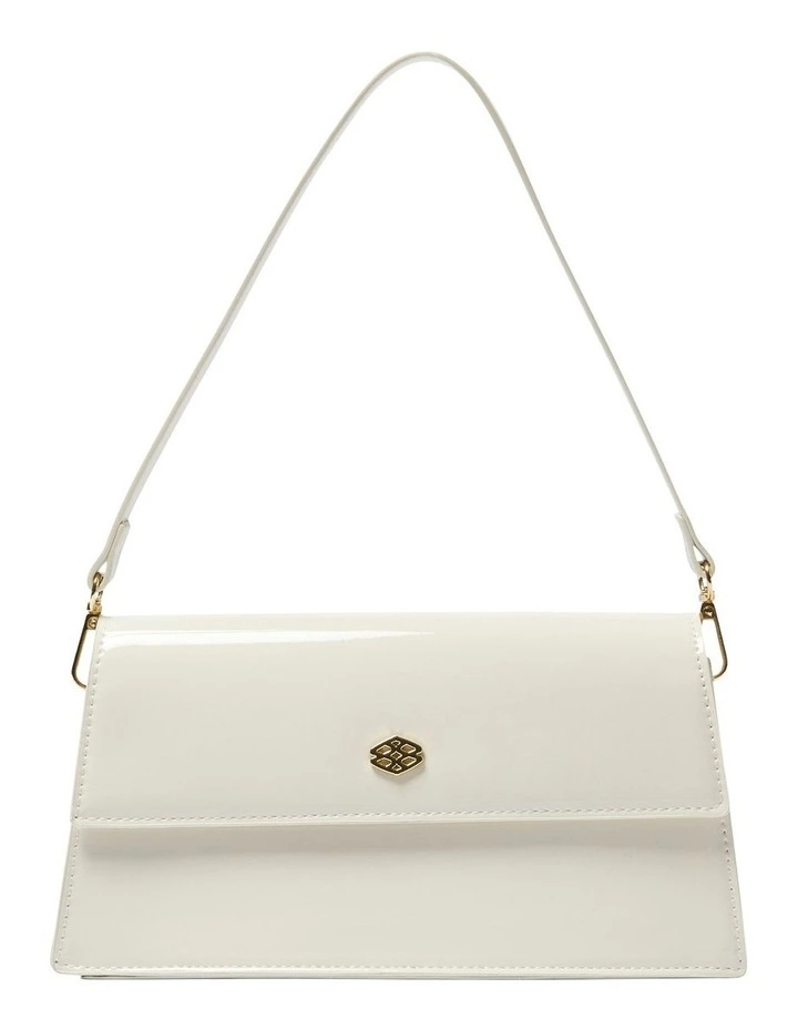 June Bag in Bone Patent