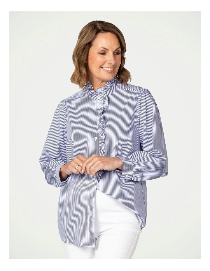 Thames Stripe Long Sleeve Shirt in Assorted