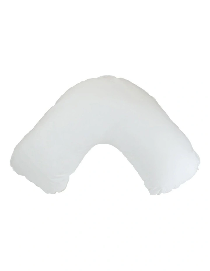 V-Shape Woolblend Pillow in White
