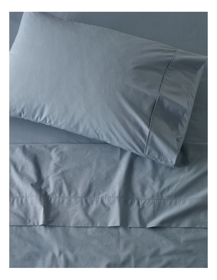 300TC Australian Superfine Cotton Sheet Set in Blue