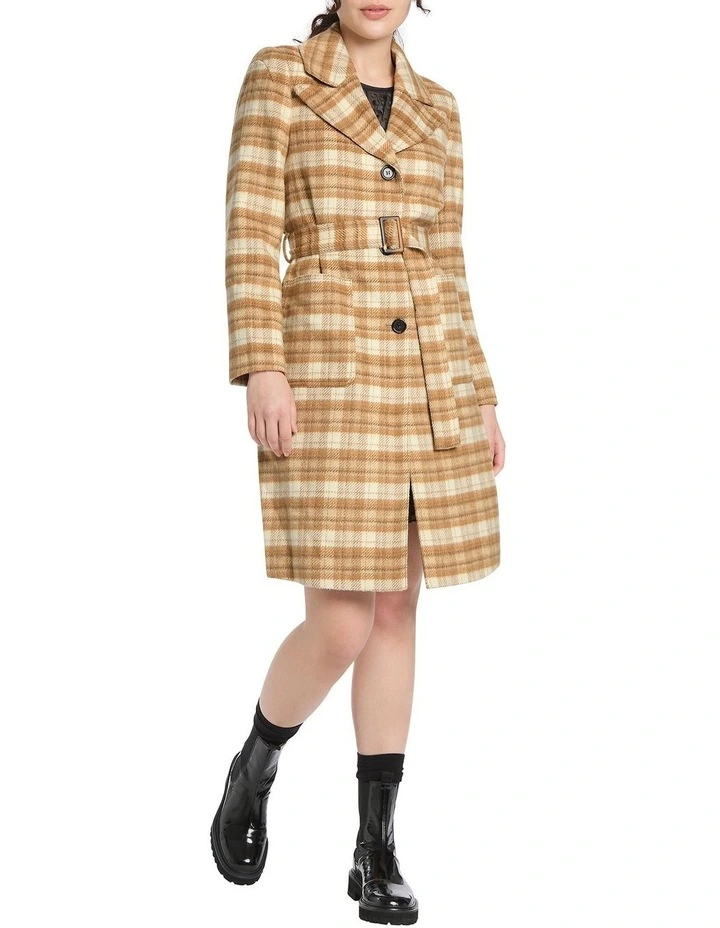 Good Times Roll Coat in Brown Multi