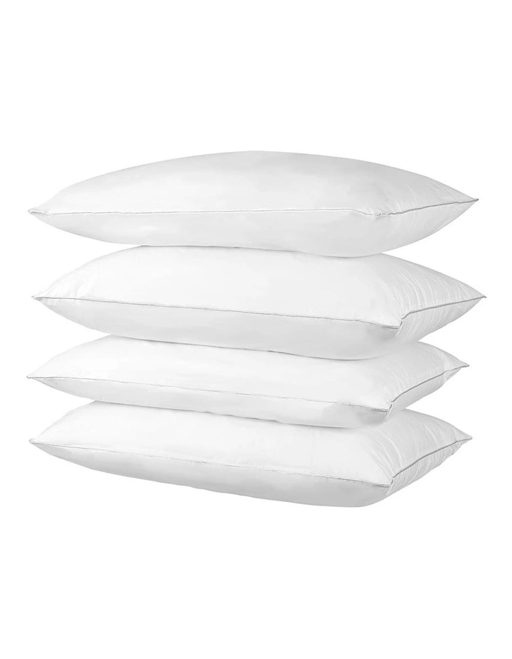 Cotton Bed Pillows 4 Pack in White