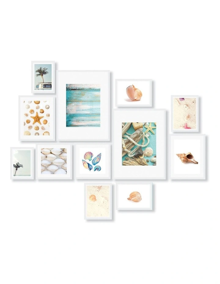 Instant Gallery Wall 12 Piece Frame Set in White
