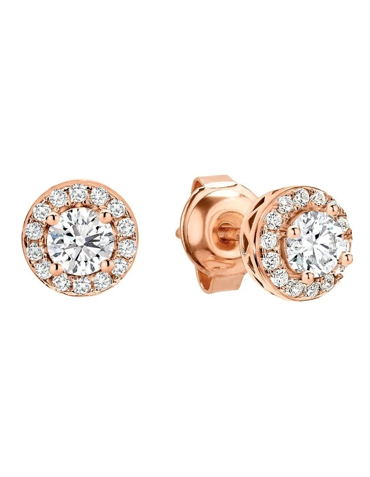 Petite Earrings in Rose Gold