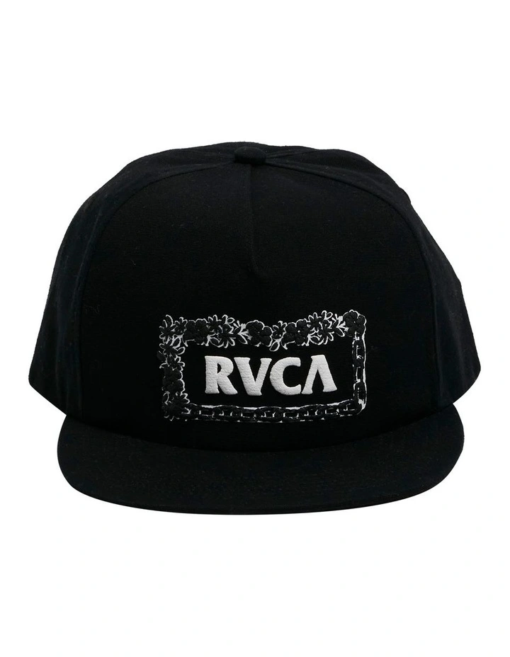 Break Away Snapback Cap in Black