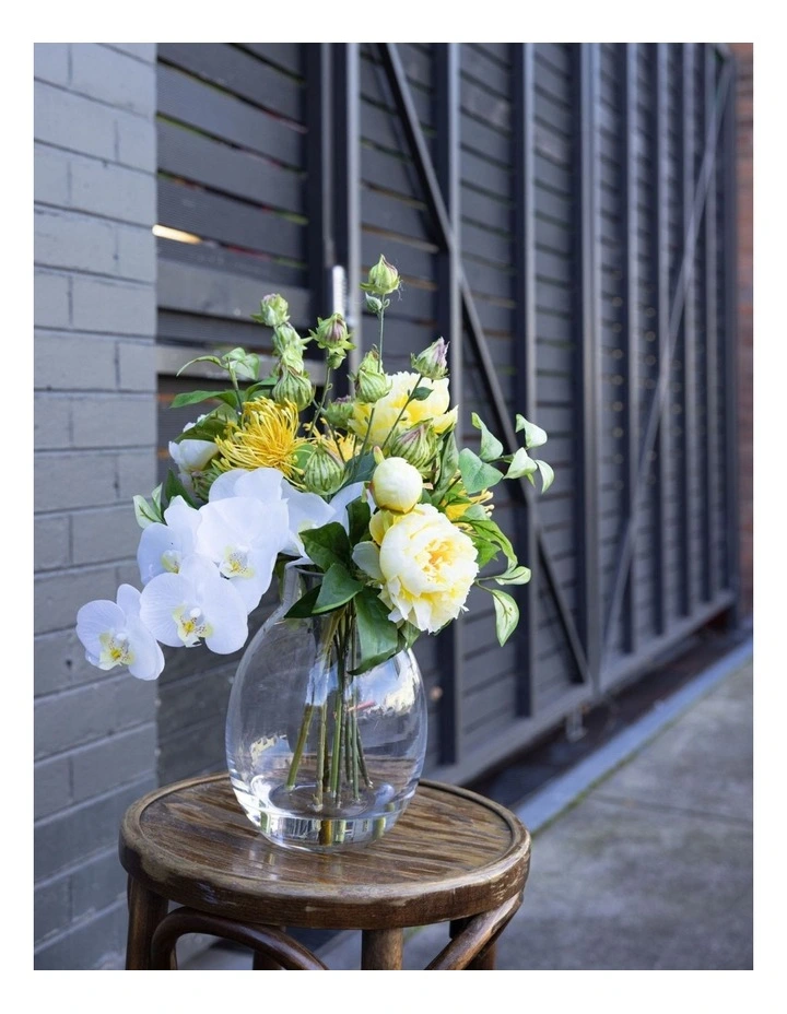 Orchid and Peony Mixed Arrangement Artificial Flower 46cm in Multi