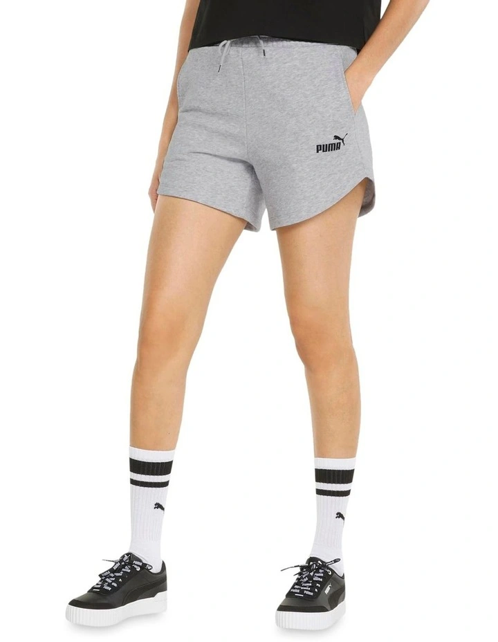Essential 5 Inch High Waist Shorts In Grey