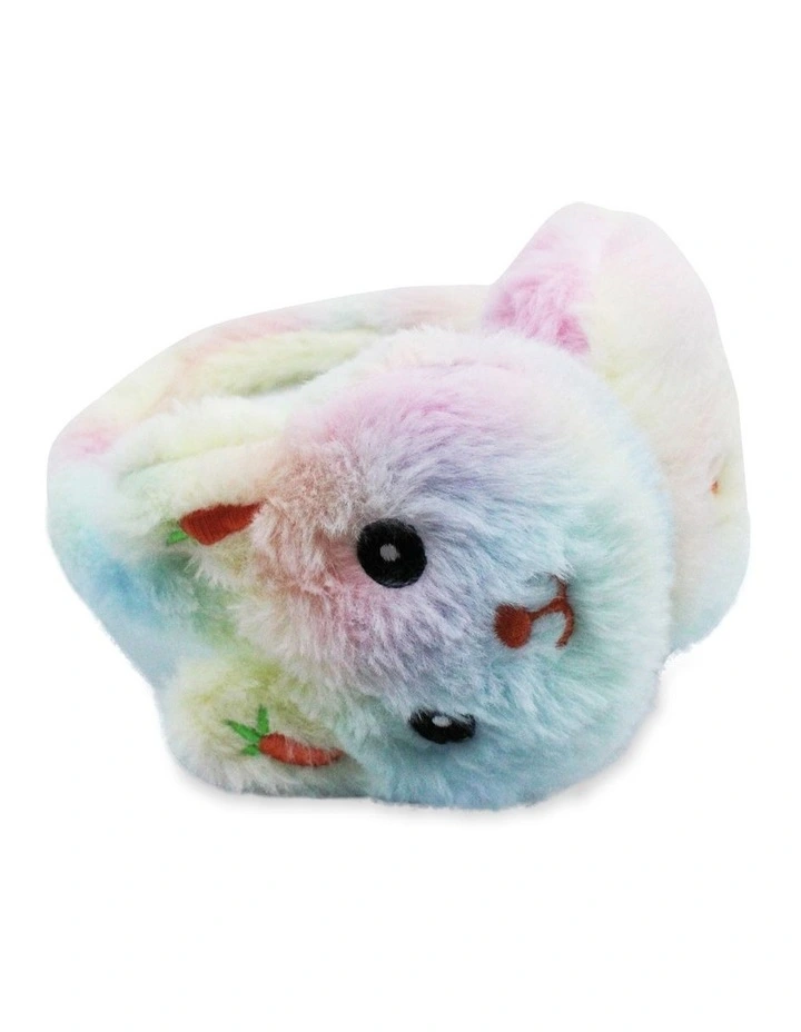 Rainbow Bunny Earmuffs in Multi