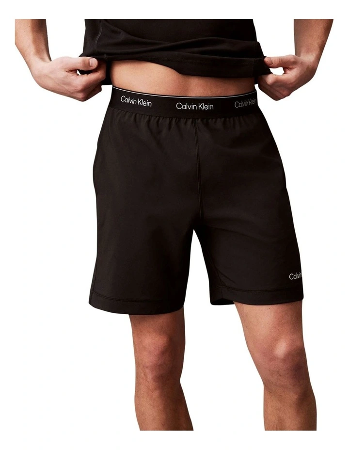 Woven Short in Black Beauty