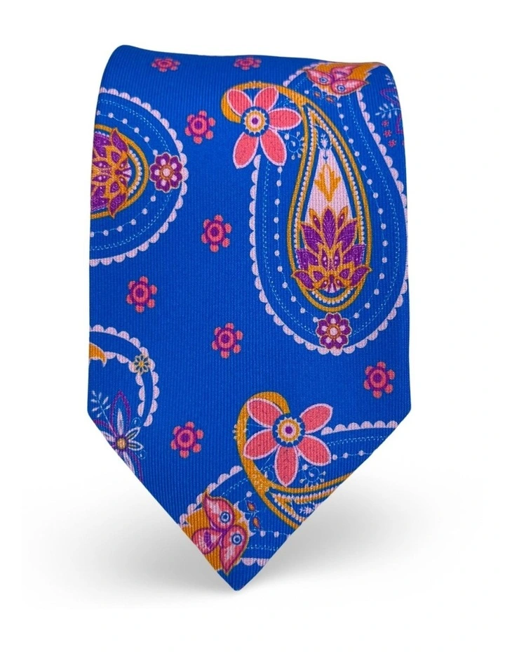 Olney Paisley Tie in Royal