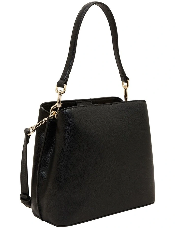 Structured Bucket Bag in Black