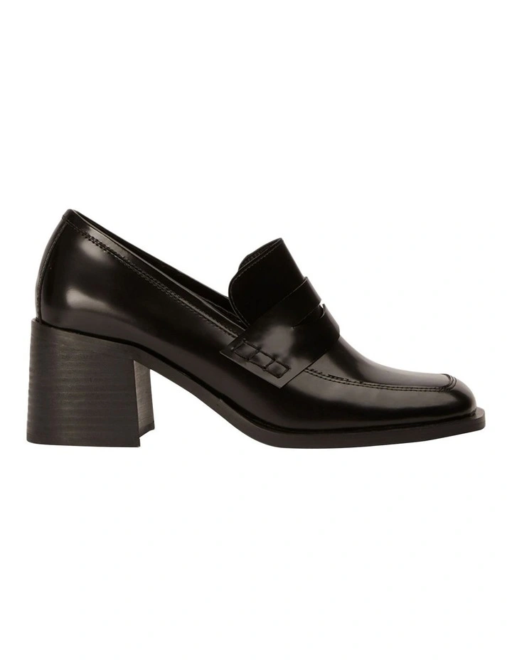 Lomax Heels in Black Hi Shine