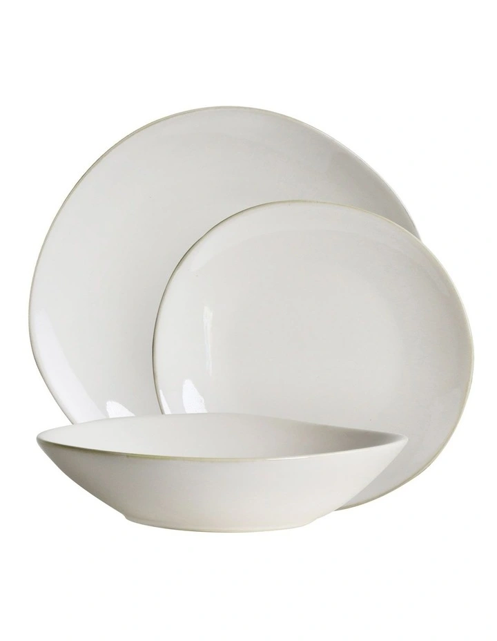 Mason 12 Piece Dinner Set in White