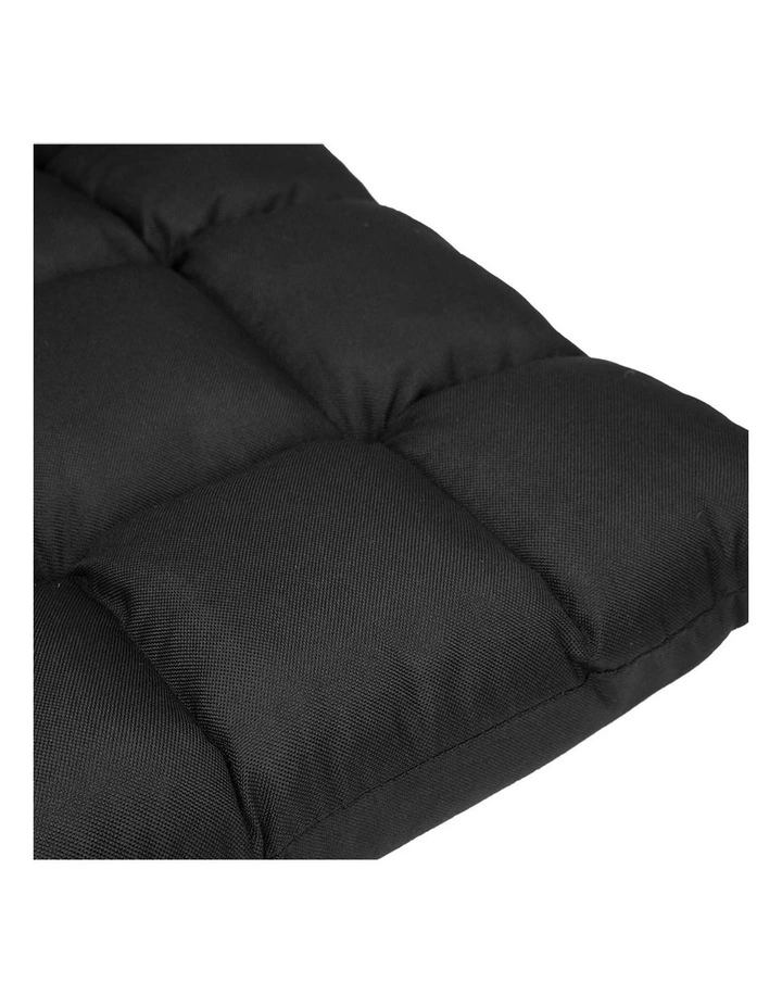 Adjustable Floor Gaming Lounge Linen Chair 99x41x12cm Black