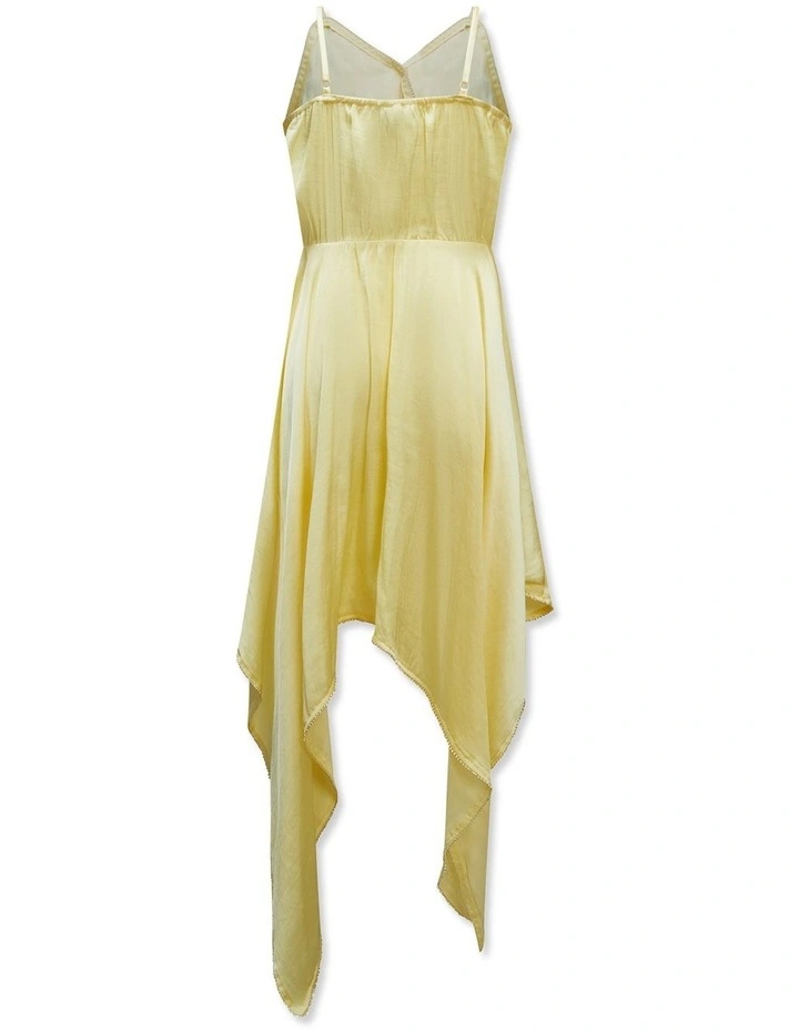 Divya Hanky Dress in Canary Yellow