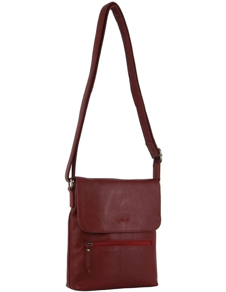 Nappa Leather Crossbody Bag in Red