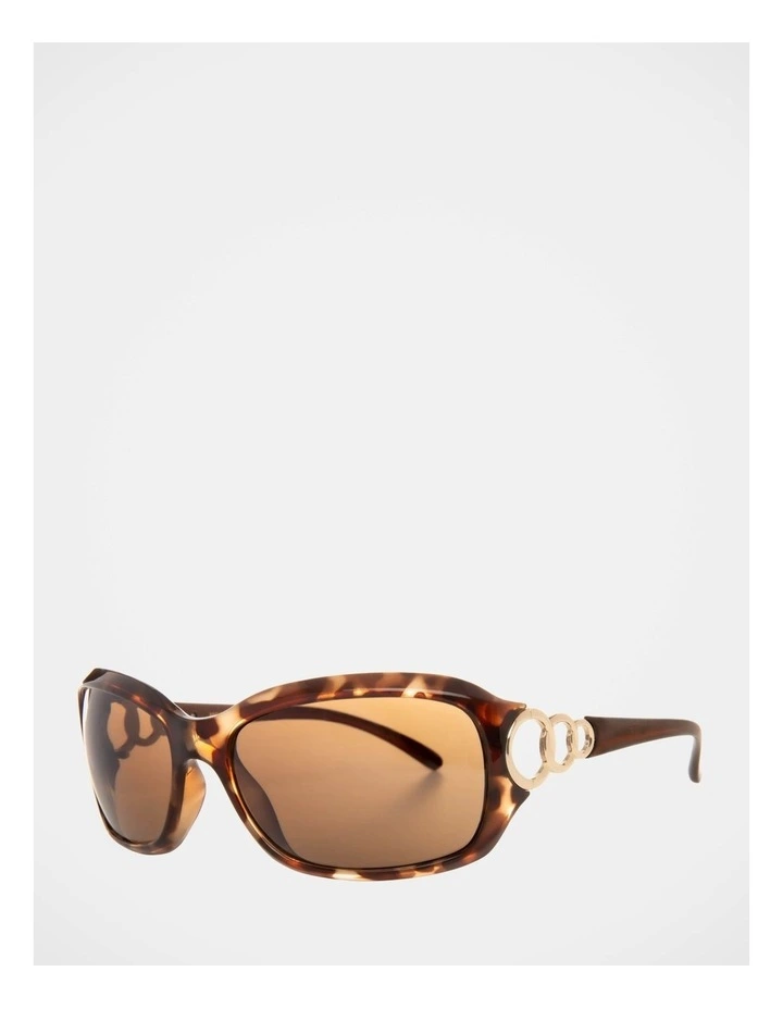 Anna MMXI Brown Rectangle Sunglasses