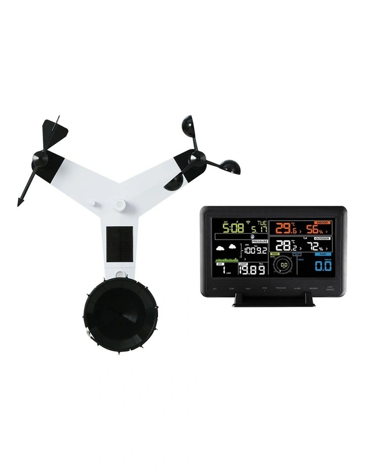 Weather Station WiFi Solar Sensor in White
