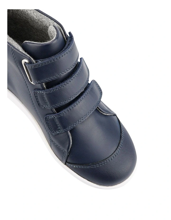 Hi Court Bloom Boots in Navy
