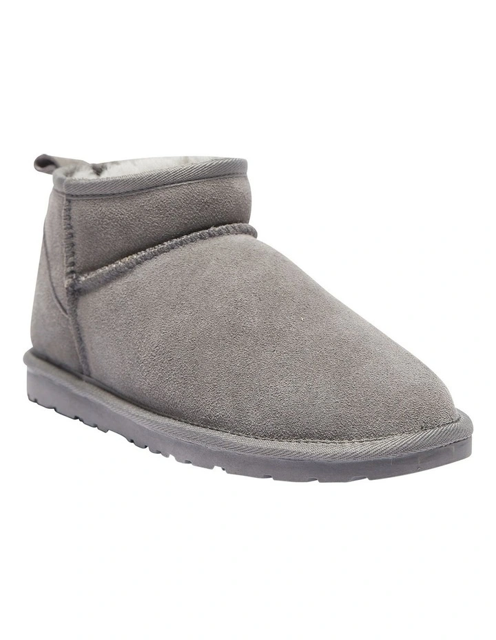 Pillow Grey Suede Slippers
