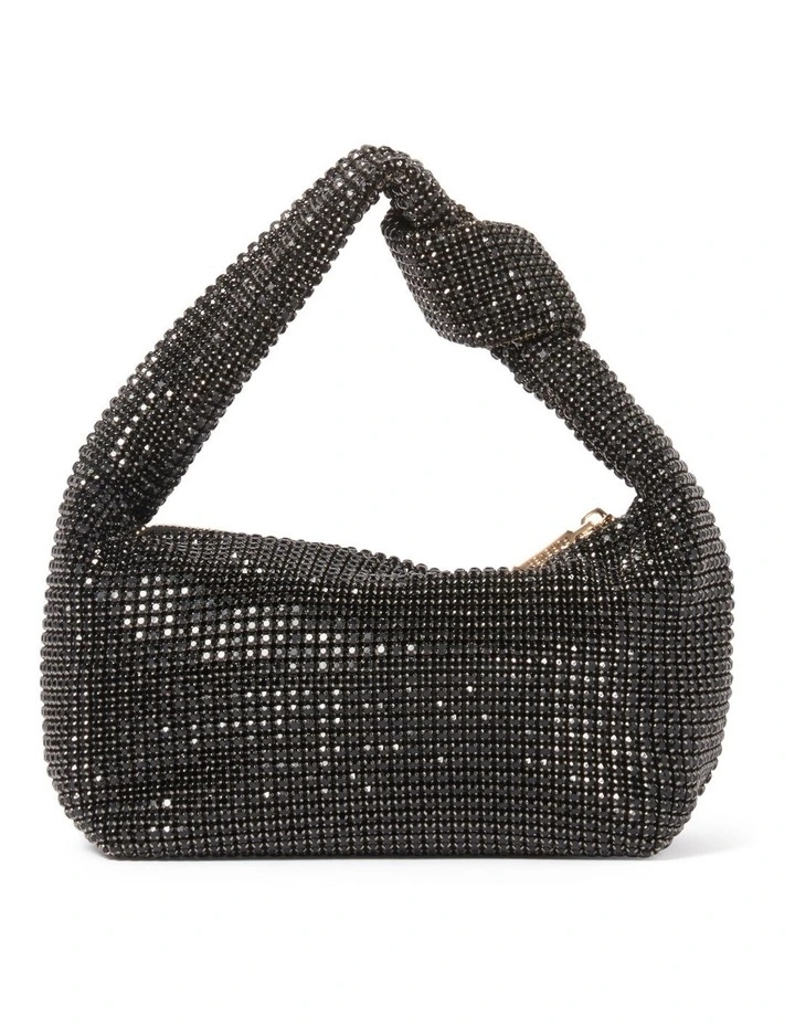 Signature Daphne Knot Embellished Bag in Black