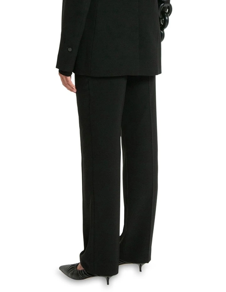 Straight Leg Tailored Pant in Black