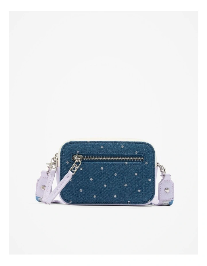 Denim Logo Crossbody Bag in Denim