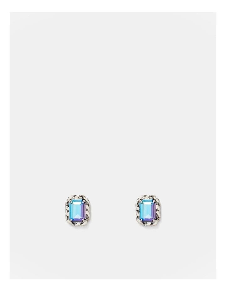 Salute Stud Earrings in Galactic Purple