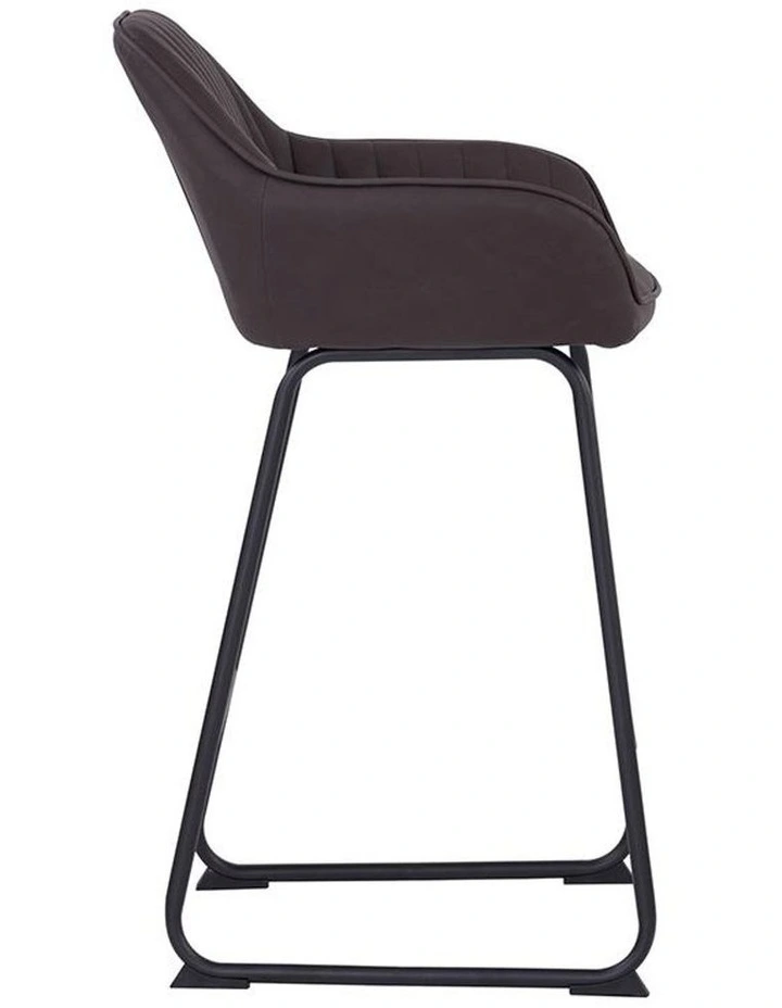 Ekon Counter Stool Brunette & Black